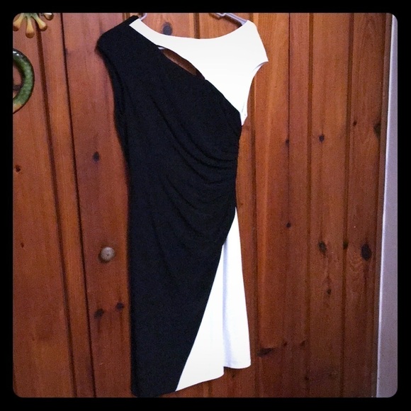 🔥 $SALE$ 🔥 Lauren Ralph Lauren Black/White Dress - Picture 1 of 5